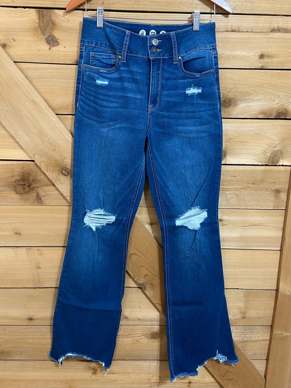 Rewash Brand Distressed High-Rise Jeans